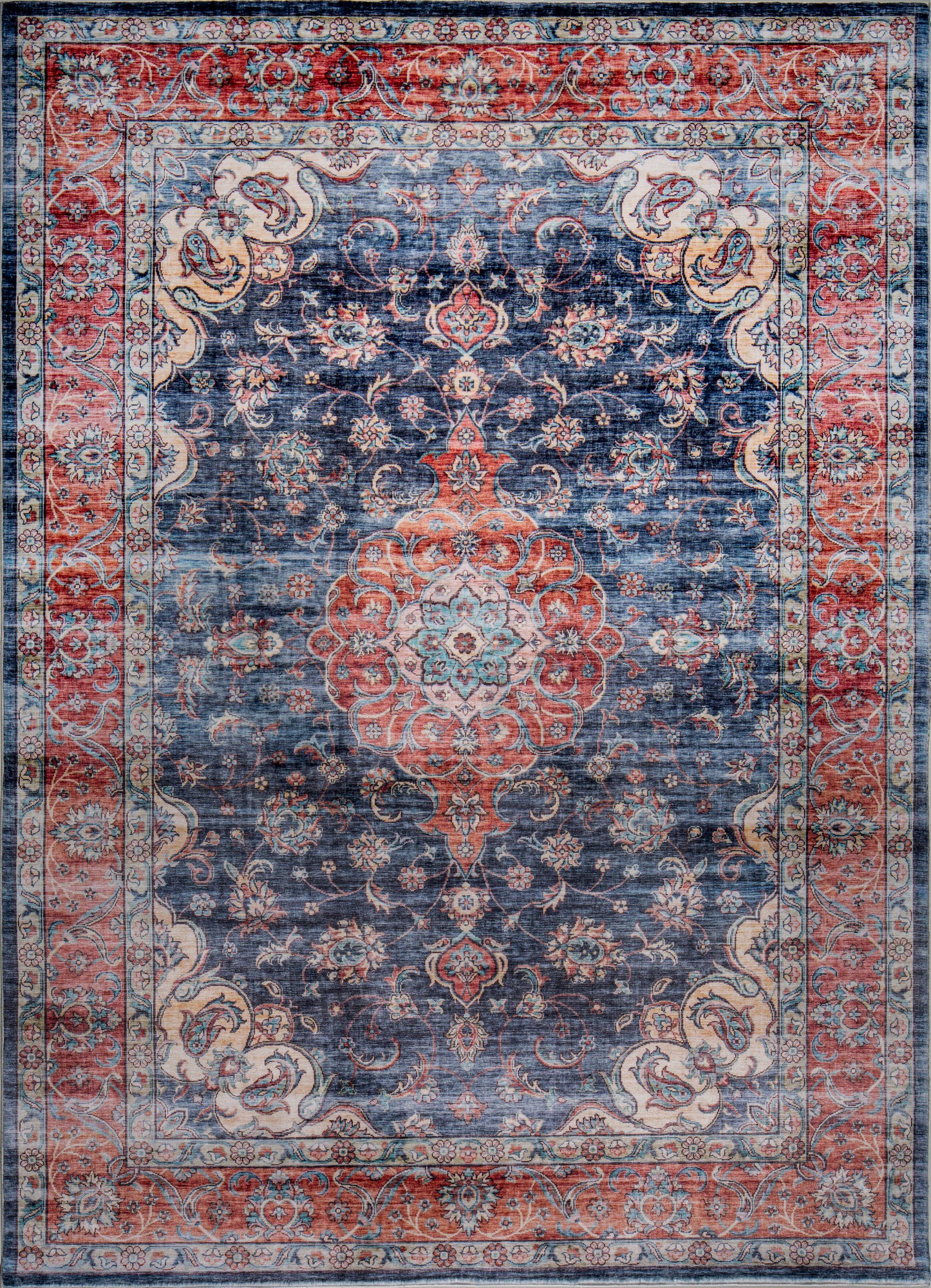 KAS Roxy 2820 Medallion Navy Area Rug