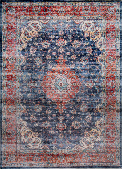 KAS Roxy 2820 Medallion Navy Area Rug