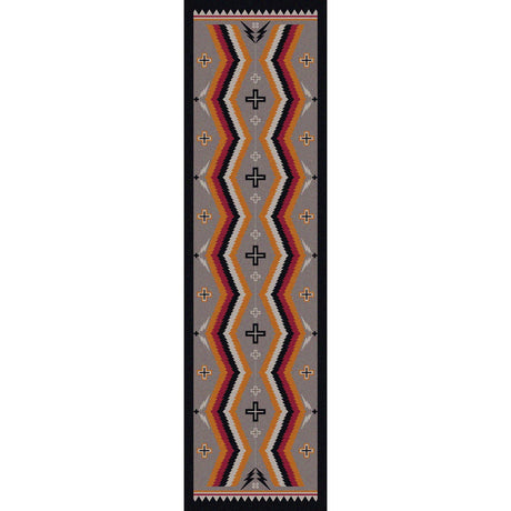 American Dakota Fury Peaks Black Frame Rug
