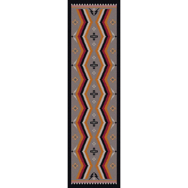American Dakota Fury Peaks Black Frame Rug