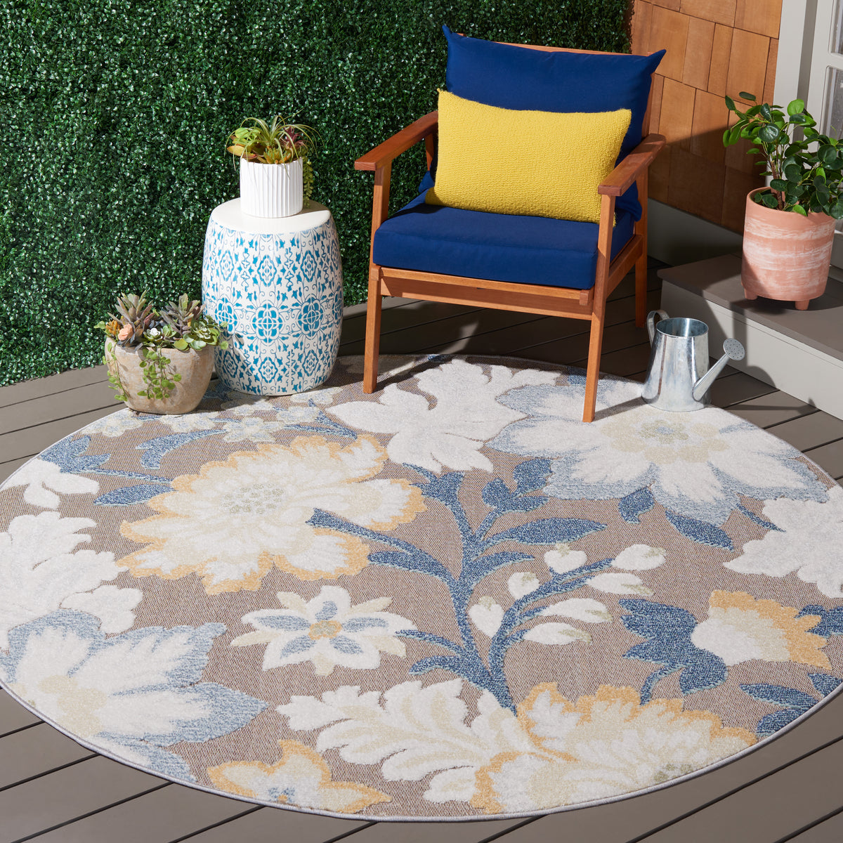 Safavieh Sarasota Sar108J Navy/Brown Rug.