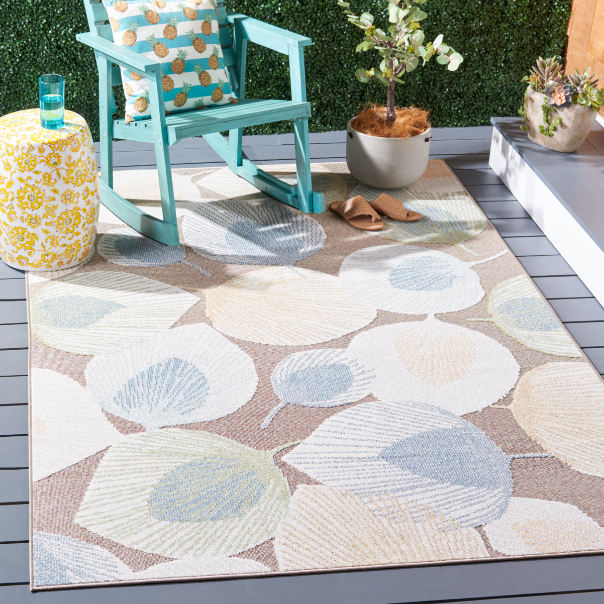 Safavieh Sarasota Sar110F Grey/Brown Rug.