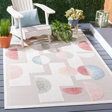 Safavieh Sarasota Sar116F Grey/Pink Rug.