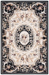 Safavieh Savonnerie Sav301Z Ivory/Black Rug.