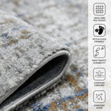 Amer Savannah SAV-4 Gray / Gold area rug - infographic view