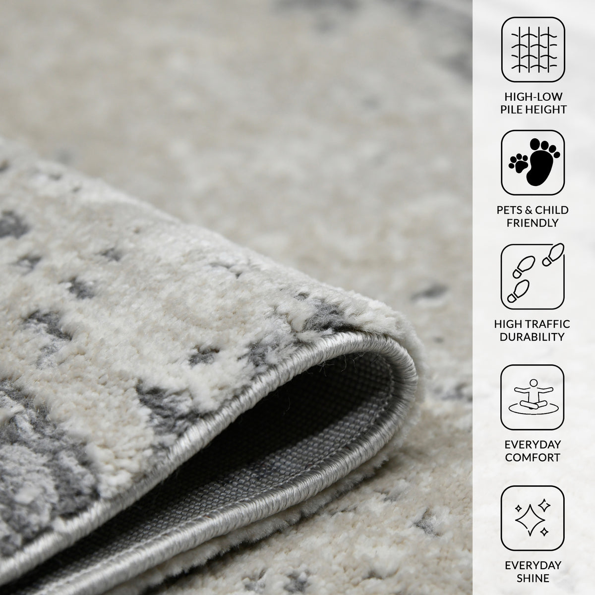 Amer Savannah SAV-5 Gray / Blue area rug - infographic view
