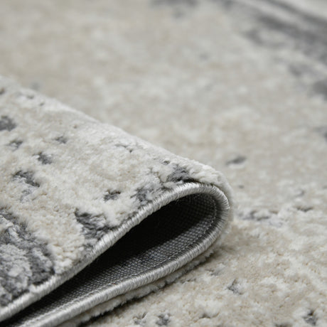Amer Savannah SAV-5 Gray / Blue area rug - rolled view