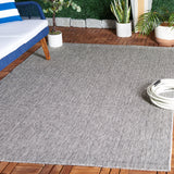 Safavieh Sisal All-Weather Saw420F Dark Grey Rug.