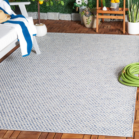 Safavieh Sisal All-Weather Saw460M Blue/Ivory Rug.