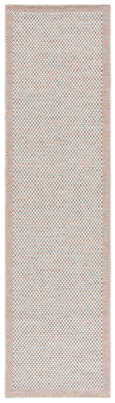 Safavieh Sisal All-Weather Saw644J Ivory/Aqua Orange Rug.
