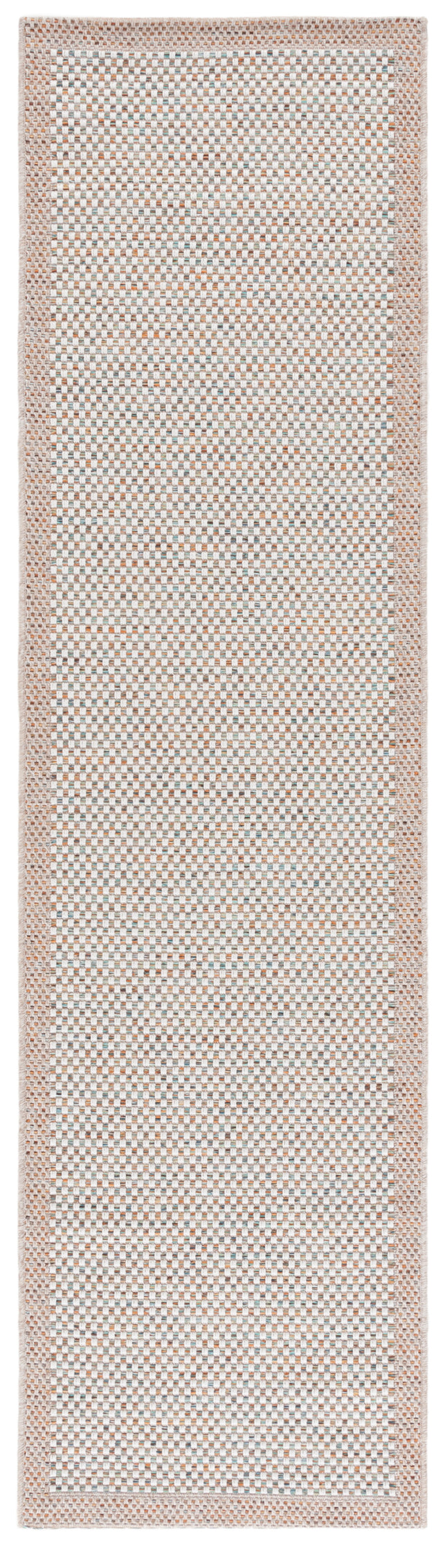 Safavieh Sisal All-Weather Saw644J Ivory/Aqua Orange Rug.
