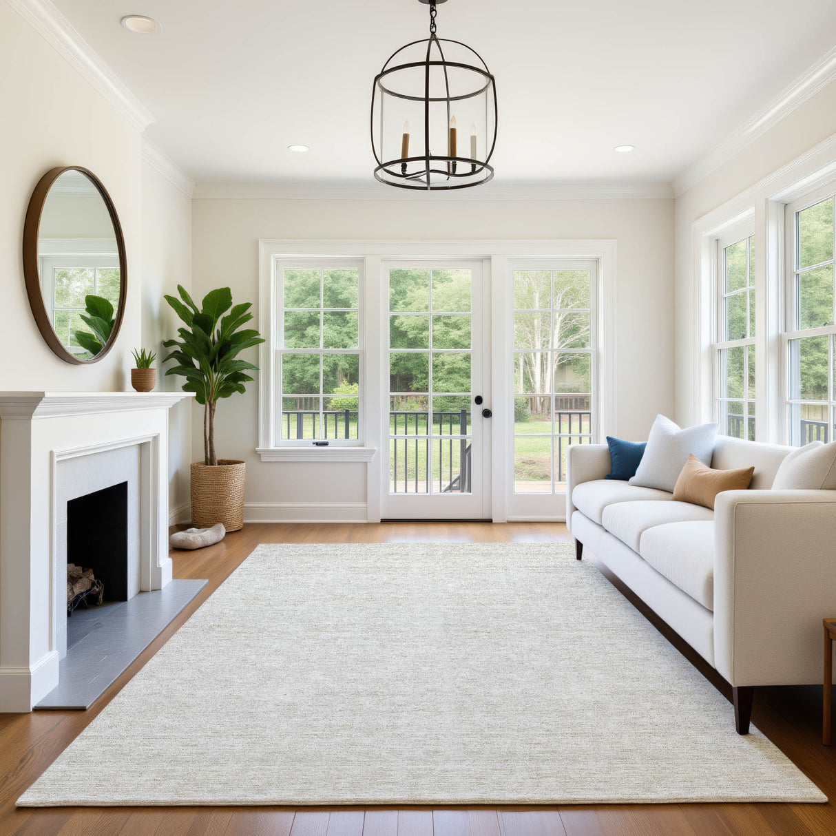 Dalyn Soft Essentials SE1 Transitional Machine Made Ivory Rug