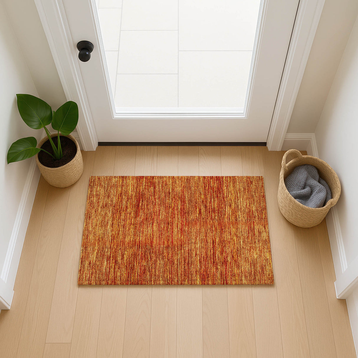 Dalyn Soft Essentials SE1 Transitional Machine Made Orange Rug