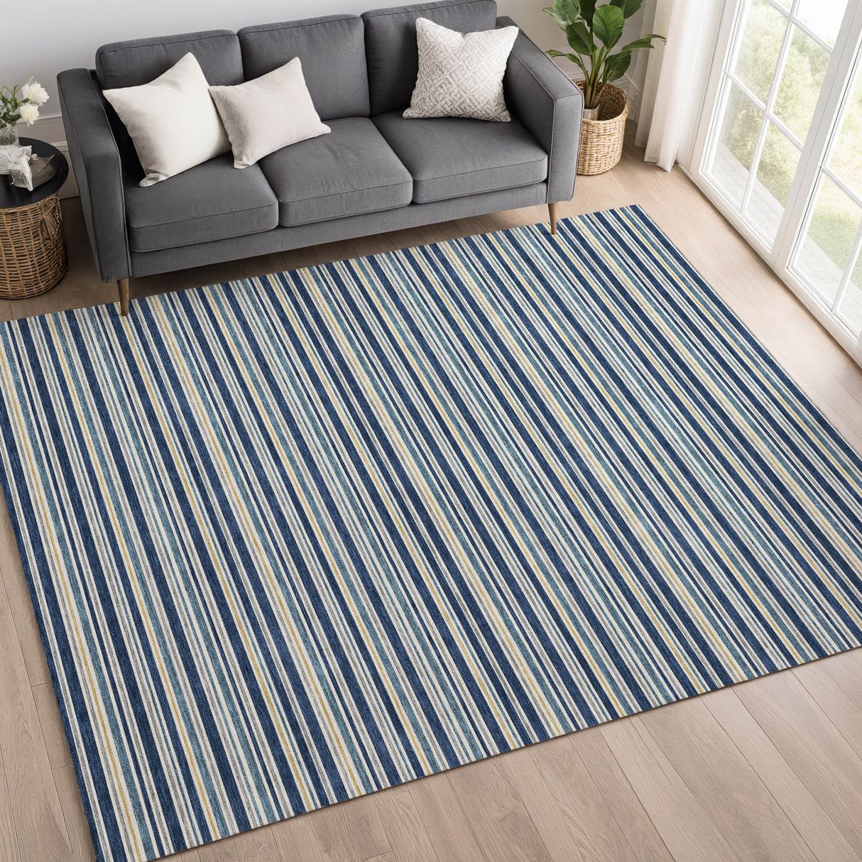 Dalyn Soft Essentials SE2 Transitional Machine Made Blue Rug