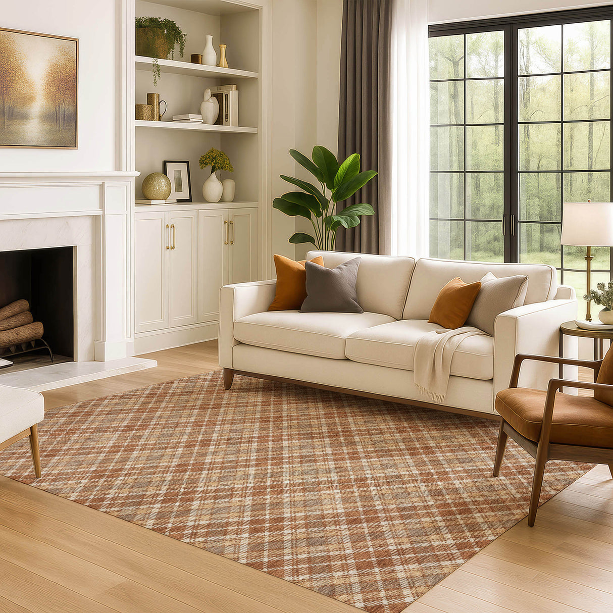 Dalyn Soft Essentials SE3 Transitional Machine Made Orange Rug