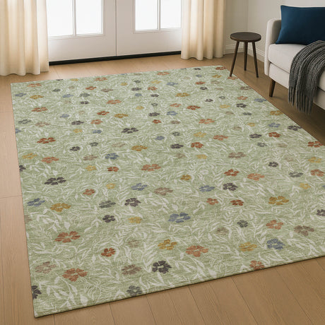 Dalyn Soft Essentials SE4 Transitional Machine Made Green Rug