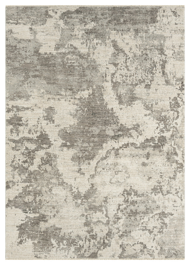 Dynamic Rugs Sequence 18502 Power Loomed Modern Grey/Dark Grey Rug