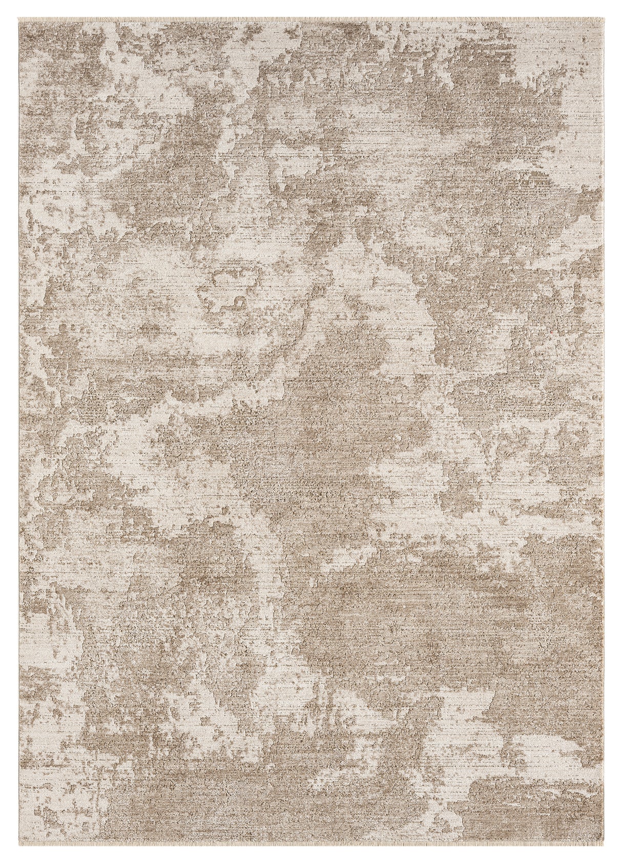 Dynamic Rugs Sequence 18502 Power Loomed Modern Beige/Dark Beige Rug