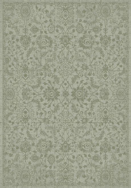 Dynamic Rugs Sequence 18509 Power Loomed Transitional Green Rug