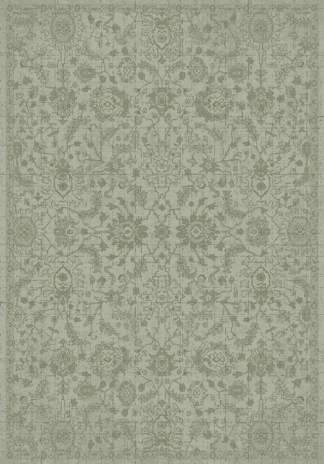 Dynamic Rugs Sequence 18509 Power Loomed Transitional Green Rug