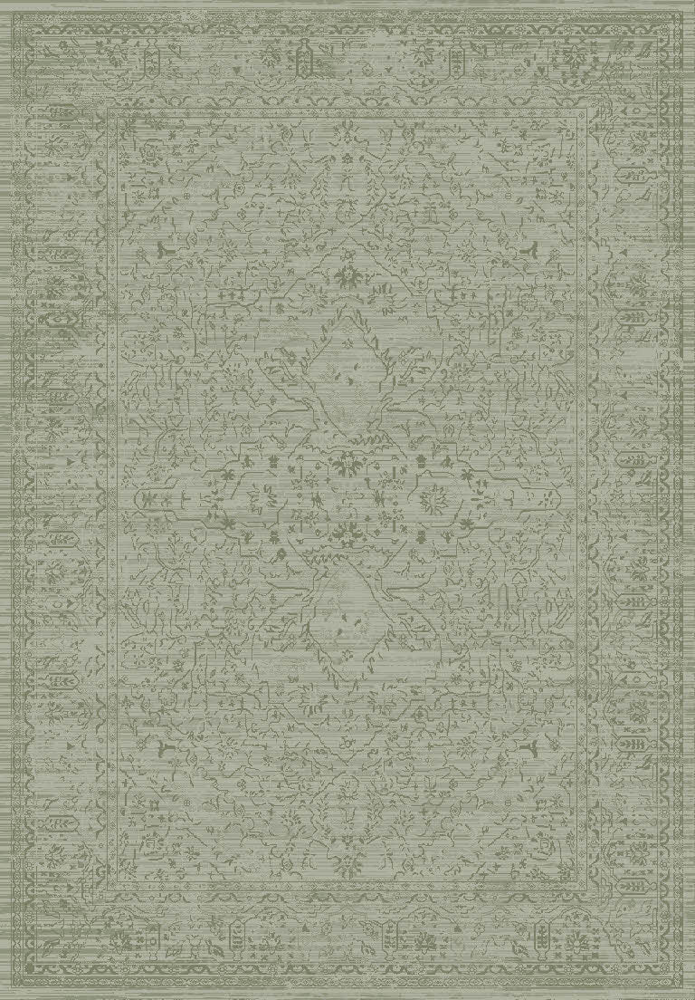 Dynamic Rugs Sequence 18511 Power Loomed Transitional Green Rug