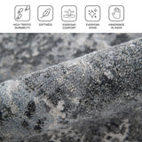 Amer Serena SER-12 Charcoal area rug - infographic view