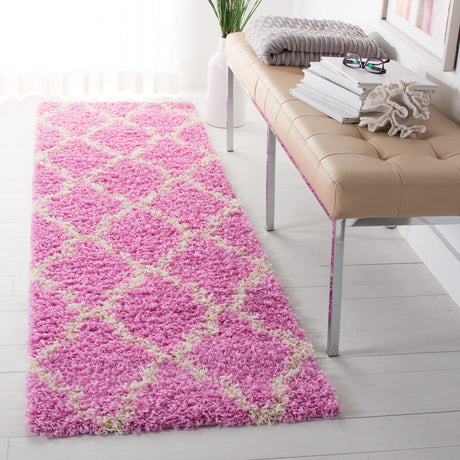 Safavieh Sgd-Dallas Shag Sgds257I Pink/Ivory Rug.