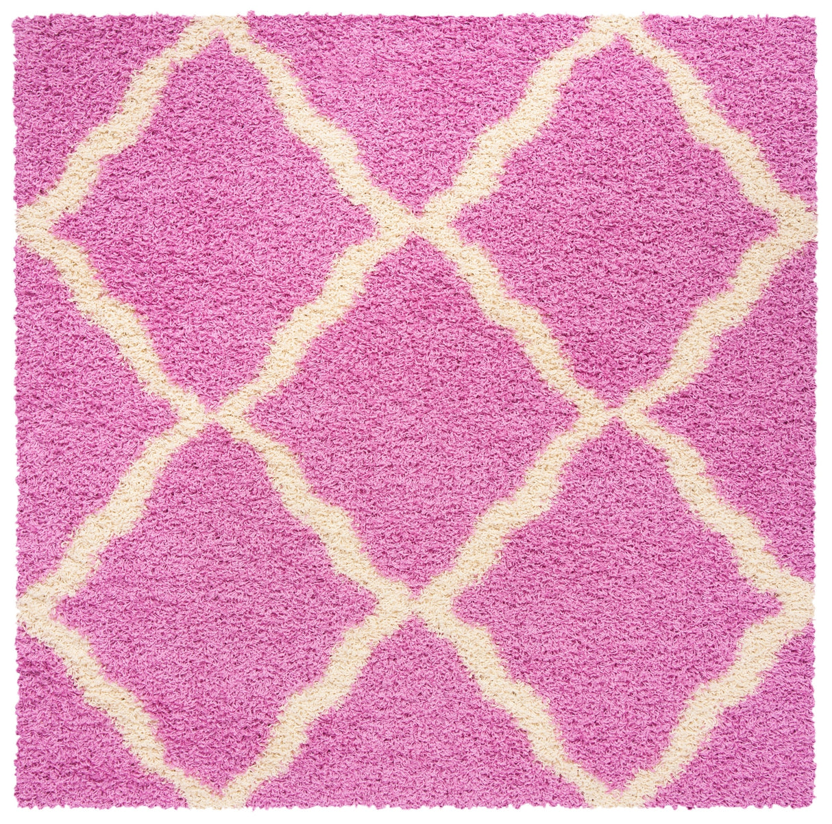 Safavieh Sgd-Dallas Shag Sgds257I Pink/Ivory Rug.