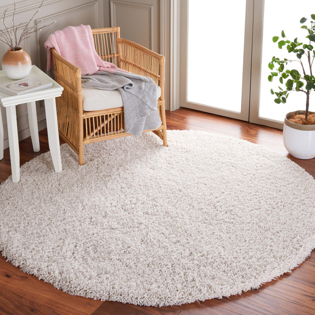 Safavieh Luxe Shag Sgx800A White Rug.