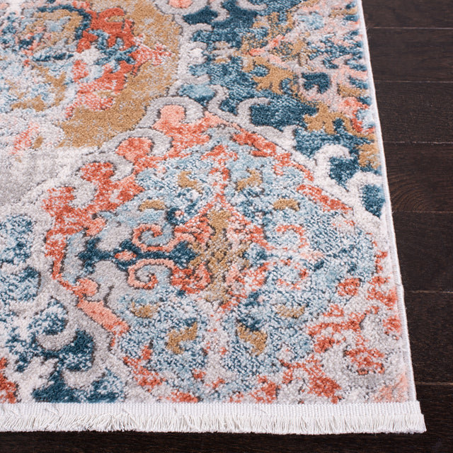 Safavieh Shivan Shv787M Blue/Rose Rug.