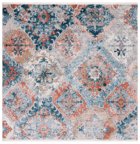 Safavieh Shivan Shv787M Blue/Rose Rug.