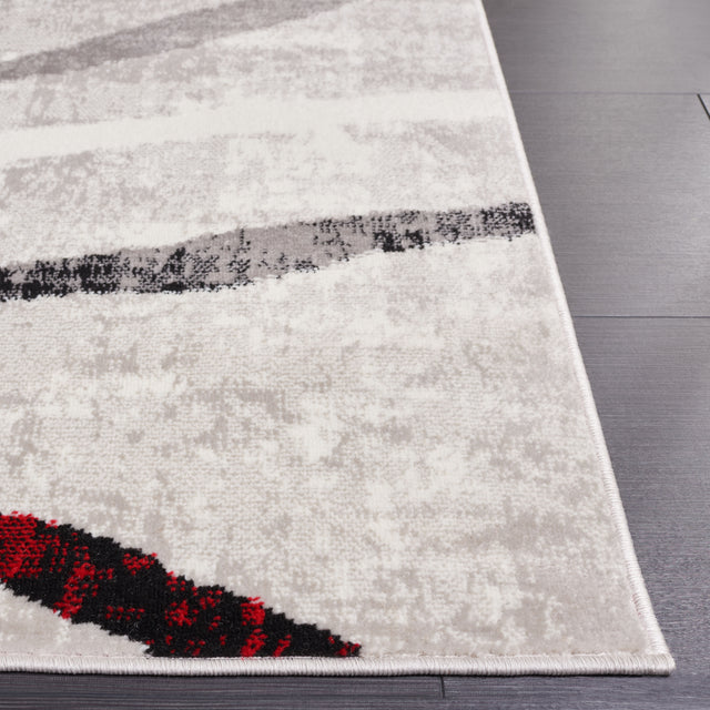 Safavieh Skyler Sky112P Ivory Grey/Red Rug.