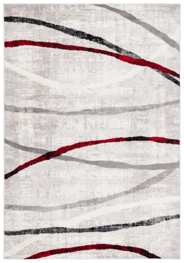 Safavieh Skyler Sky112P Ivory Grey/Red Rug.