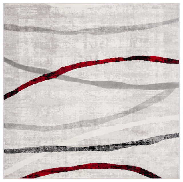 Safavieh Skyler Sky112P Ivory Grey/Red Rug.