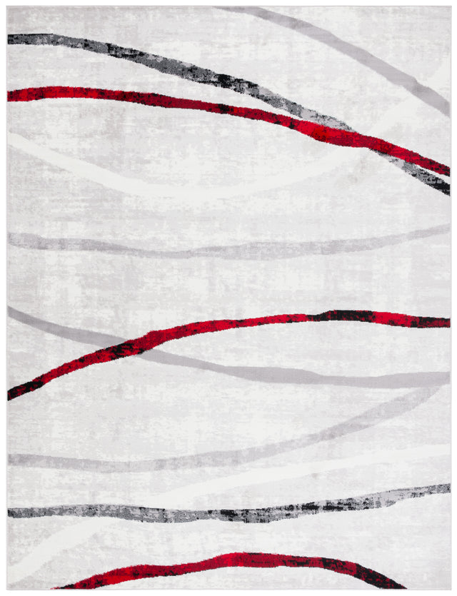 Safavieh Skyler Sky112P Ivory Grey/Red Rug.