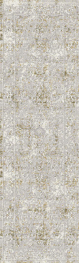 Dynamic Rugs Skyler 6711 Grey/Green Rug - runner view