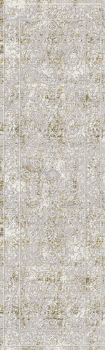 Dynamic Rugs Skyler 6711 Grey/Green Rug - runner view