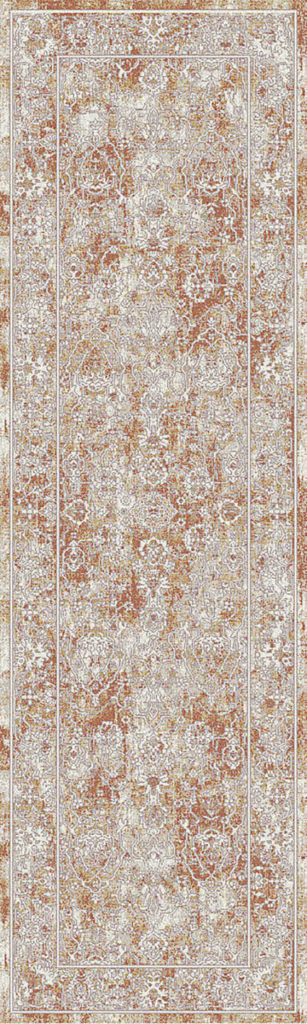Dynamic Rugs Skyler 6711 Grey/Copper Rug - runner view