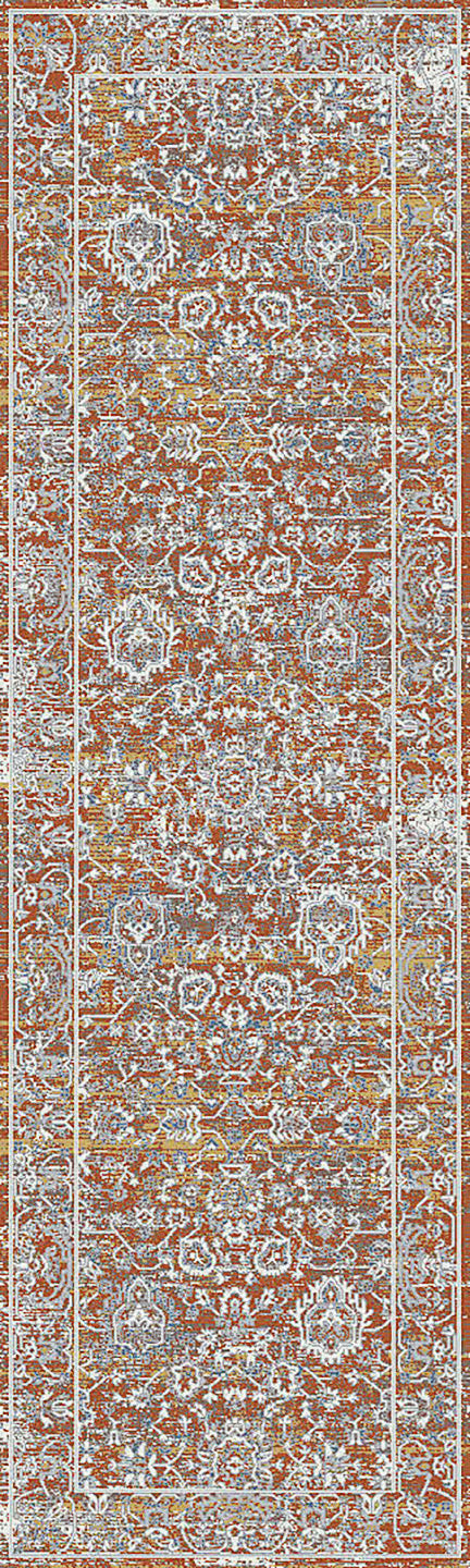 Dynamic Rugs Skyler 6713 Copper/Multi Rug - runner view