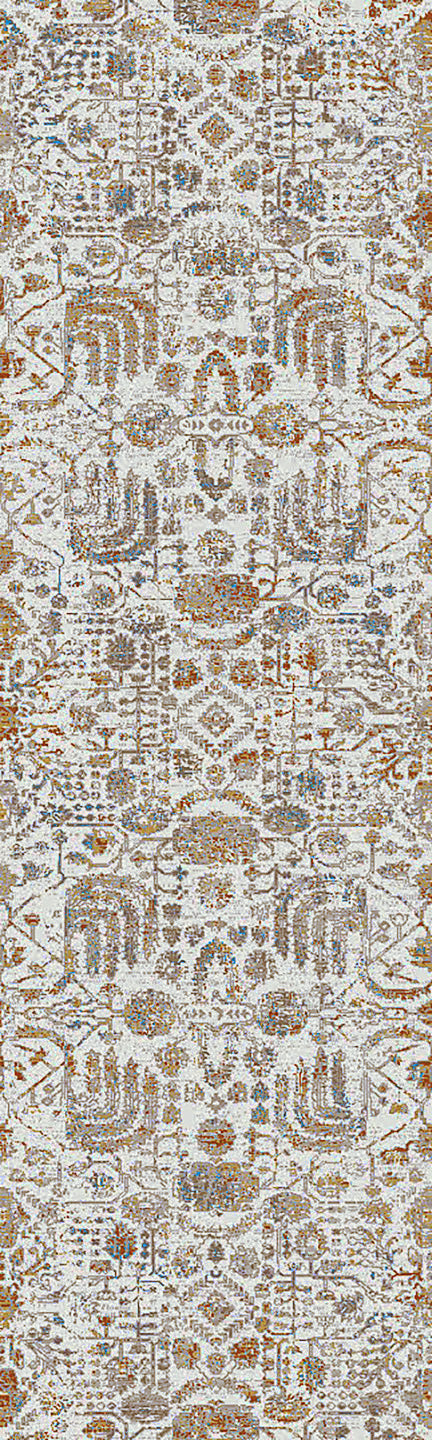 Dynamic Rugs Skyler 6714 Ivory/Multi Rug - runner view