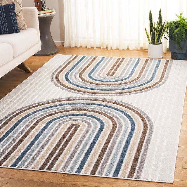 Safavieh Stella Sta116A Ivory/Brown Blue Rug.