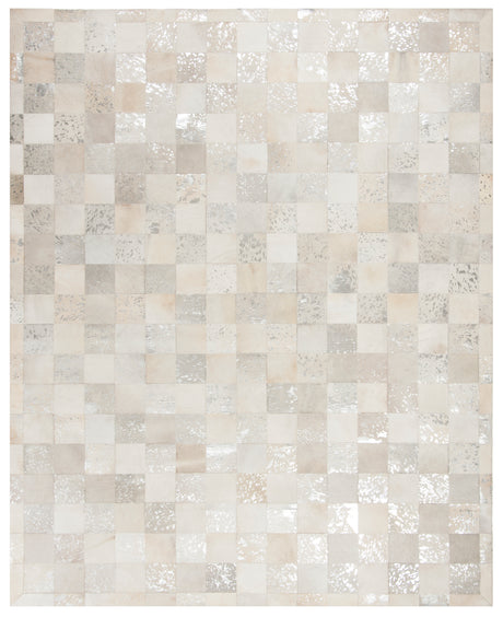 Safavieh Studio Leather Stl214A Ivory/Silver Rug.