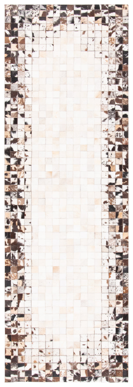 Safavieh Studio Leather Stl812B Beige/Brown Rug.