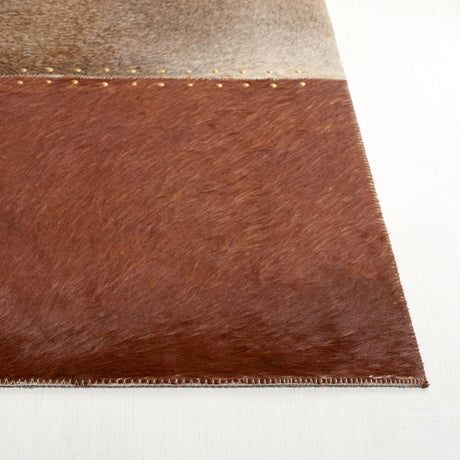 Safavieh Studio Leather Stl823T Brown/Ivory Rug.