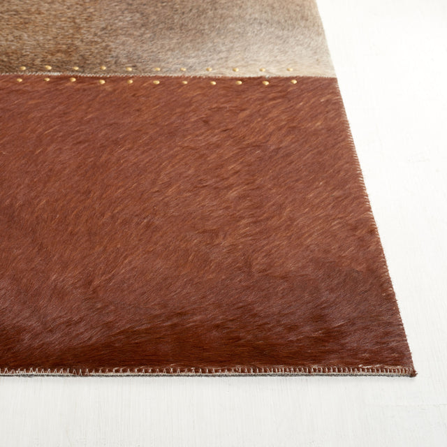 Safavieh Studio Leather Stl823T Brown/Ivory Rug.