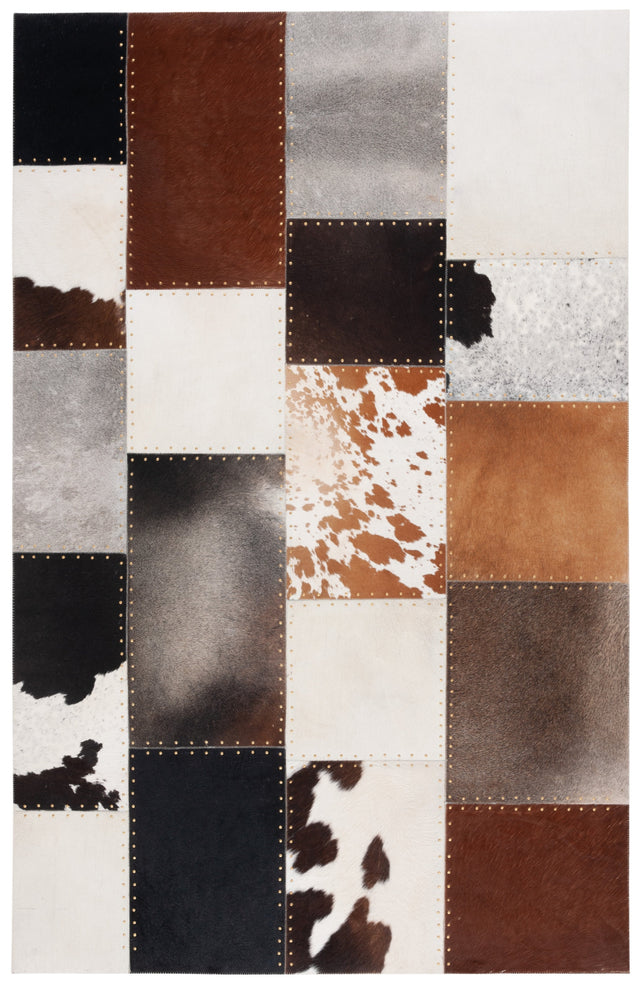 Safavieh Studio Leather Stl823T Brown/Ivory Rug.