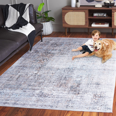 Safavieh Santa Monica Stm539B Beige/Charcoal Area Rug