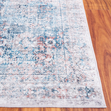 Safavieh Santa Monica Stm539M Blue/Rust Rug.