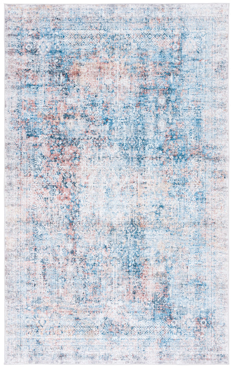 Safavieh Santa Monica Stm539M Blue/Rust Rug.