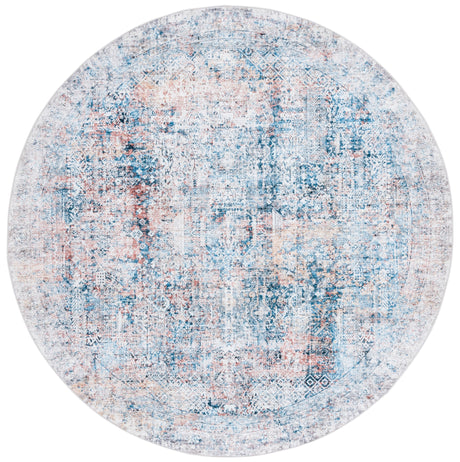 Safavieh Santa Monica Stm539M Blue/Rust Rug.